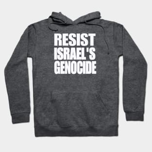 RESIST ISRAEL'S GENOCIDE - White - Double-sided Hoodie